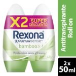 Desodorante Antitranspirante Roll On Mujer Rexona Bamboo Y Aloe Vera 53G (50Ml) (2 Unidades De 53G C