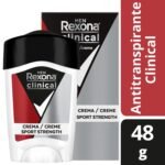 Desodorante Rexona en crema hombre clinical sport strength 48gr