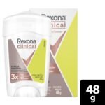 Desodorante Rexona en crema para mujer clinical stress control 48g