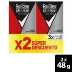 Antitranspirante Rexona men clinical sport x 2 und x 48g c/u