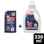 Detergente liquido Fab concentrado 330 ml + botella