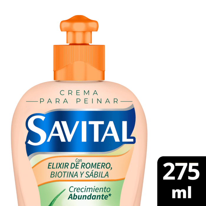 Crema para Peinar Savital ELIXIR de Romero, Biotina y Sávila 275ML - Imagen 1