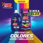 Detergente en polvo Fab ultra color 2KG - Imagen 4