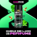 Desodorante AXE Aerosol BodySpray GREEN GERANIUM 150ML - Imagen 3