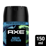 Desodorante AXE Aerosol BodySpray AQUA CITRUS 150ML