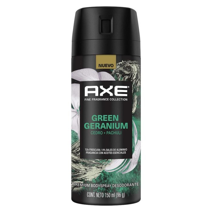 Desodorante AXE Aerosol BodySpray GREEN GERANIUM 150ML - Imagen 2