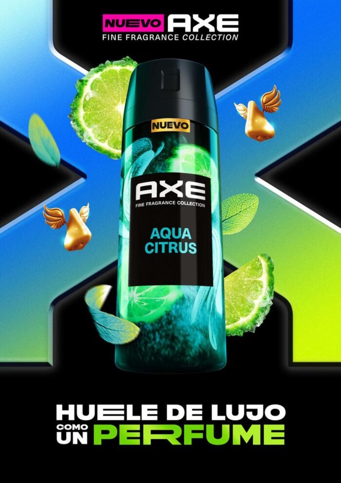 Desodorante AXE Aerosol BodySpray AQUA CITRUS 150ML - Imagen 3