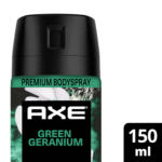 Desodorante AXE Aerosol BodySpray GREEN GERANIUM 150ML