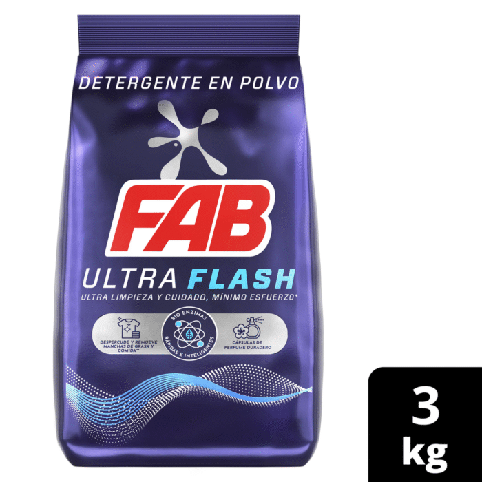 Detergente Polvo FAB ULTRA 3KG - Imagen 1
