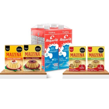Combo Natilla Maizena surtido+ Leche deslactosada Alqueria