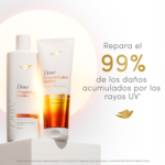 Shampoo Dove UV Repair Glow Felúrico - Imagen 2