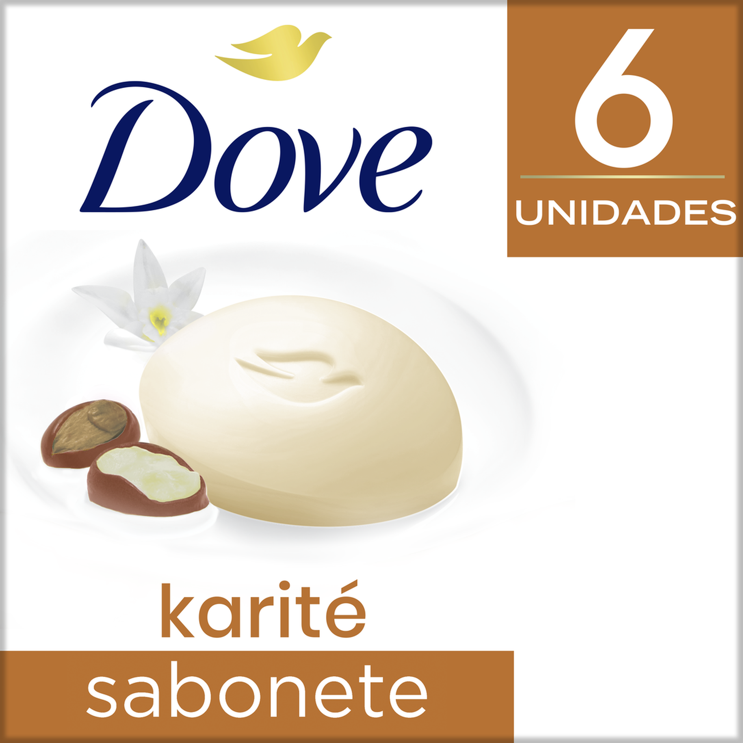 69564361 Dove Jabón Barra Karite 6 Unidades X 90G - Imagen 1